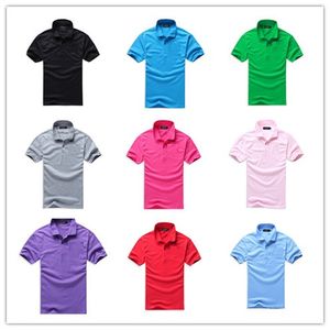 Hot Sales nieuw merk heren t-shirts groot klein paardenkrokodil borduurwerk logo korte mouw zomer casual katoen t-shirts heren T Tees polos