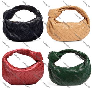 Ventas calientes Bolso de diseñador Mujer HOBO Jodie Mini bolso Bolso de mano rosa Bolso tejido de cuero suave Bolso anudado Bolso de moda Cartera de gamuza verde Jodie Bolso de mano Bolso de noche