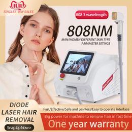 Hot sales Draagbare Permanente Diode Laser Ontharing Machine 808nm Pijnloos Huidverjonging Body Epilator voor salon