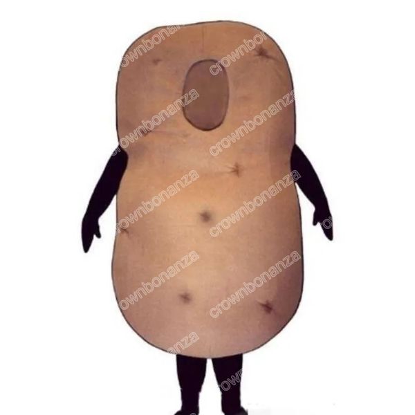 Offres spéciales Costume de mascotte de pomme de terre Halloween noël déguisement de fête dessin animé déguisement de carnaval unisexe adultes tenue