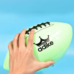 Ventes chaudes rugby fluorescent rugby américain mini rugby football anglais rugby anglais, pvc balls intérieurs, jeunesse en un seul morceau et adulte tra 6542