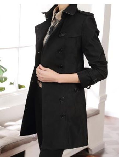 les ventes chaudes! Printemps Femmes Fashion Angleterre X-Long Style Trench Coat / Nom de marque de haute qualité Mince Casual Trench / Veste B8684F310 4 couleurs