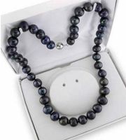 Collier de perles noires des mers du Sud des Mers du Sud de vente chaude 10-11mm 18inch