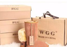 Vente chaude 2018 haute qualité WGG Australie bottes hautes classiques pour femmes bottes pour femmes bottes de neige bottes en cuir d'hiver taille américaine 5 --- 13