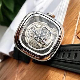 Heet verkoop 2024 Nieuwste Mode SevenFriday Horloges Merk Wuman Horloge S Serie S1/01 Mannen Auto Mechanisch Horloge heren Horloges Miyota beweging