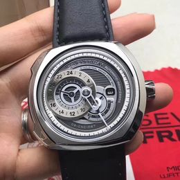 Heet verkoop 2024 Nieuwste Mode SevenFriday Horloges Merk Wuman Horloge Q Serie Q1/01 Mannen Auto Mechanisch Horloge heren Horloges Miyota beweging