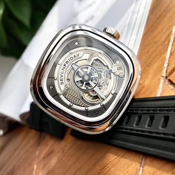 Vente chaude 2024 Date Mode SevenFriday Montres Marque Wuman Montre S Série S1 / 01 Hommes Auto Mécanique Montre Hommes Montres Mouvement Miyota