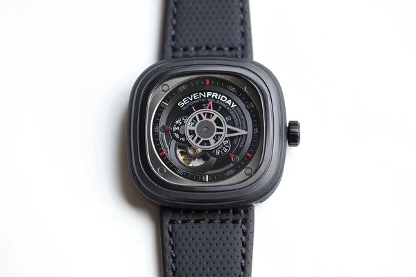 Vente chaude 2024 Date Mode SevenFriday Montres Marque Wuman Montre P Série P3/01 Hommes Auto Mécanique Montre Hommes Montres Mouvement Miyota