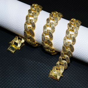 Heet verkoop 925 zilveren fijne sieraden kettingen 18 mm gouden hiphop licht luxe niche -ontwerp Amerikaanse mode hiphop ketting