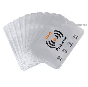 Vente chaude feuille d'aluminium manches anti-démagnétisation couverture de carte RFID sac de protection carte de crédit NFC brosse anti-vol protecteur de carte d'identité 1000pcs