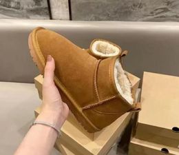 Hot Sell AUS Classic Warm Boots Super Mini Snow Boot Antelope Brown BootsS USA GS 585401 Dames Kids Booties Slippers Verwarming Parnes Barefoot Boots