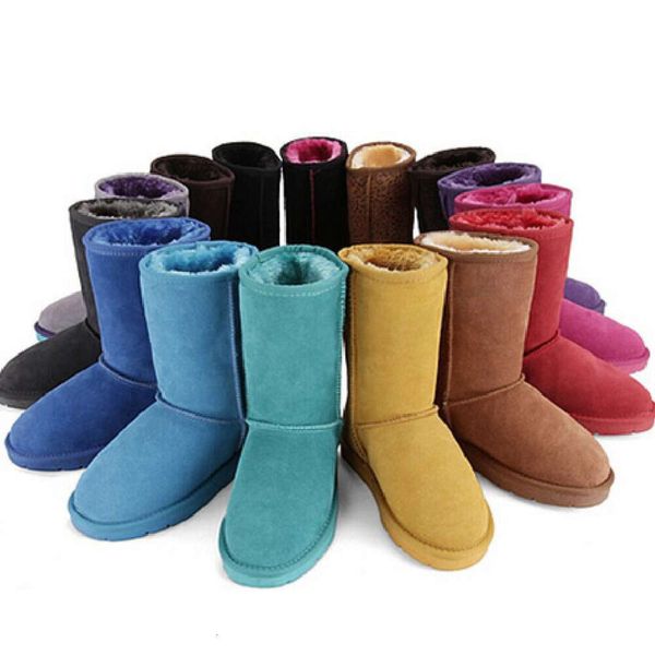 Venta caliente AUS uggsboot botas cortas para la nieve para mujer mantener botas cálidas zapatos de invierno para mujer 15 colores pueden elegir transenvío gratuito