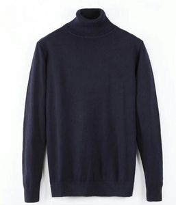 vente chaude automne hiver tout nouveau polo décontracté petit cheval pull à manches longues à col haut pour hommes pull en tricot mode col haut couleur unie haut pull chemise de fond