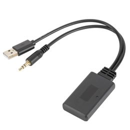 Heet verkoop Bluetooth Audio Adapter Auto Aux 3,5 mm Auto USB-ontvangerkabel voor luidsprekermuziek
