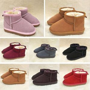 Vente chaude marque enfants U filles bottes chaussures hiver chaud enfant en bas âge garçons enfants neige enfants chaussures en peluche nouveau