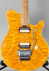 meilleure usine 1994 Ernie Ball Music Man EV H Eddie Van Halen Signature Amber Quilt Top guitare électrique