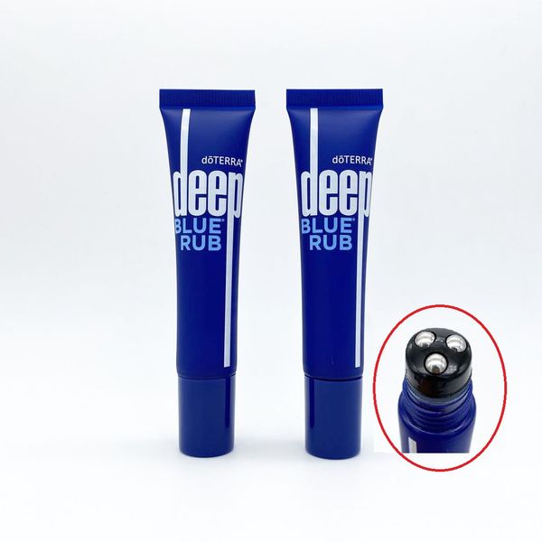 Crème de vente chaude bleu profond rub doterra avec mélange d'huiles essentielles bleu profond exclusif cptg bouteilles vides de 15 ml