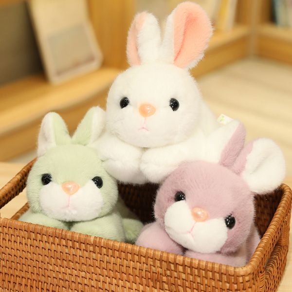 Mini lapin en Peluche, poupées mignonnes, jouets en Peluche, Animal doux, pour décoration de chambre à coucher, ornement, cadeau d'anniversaire pour filles, offre spéciale