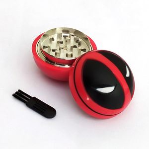 Fumer Vente Chaude mort Herb Grinder Rouge 50mm 3 couches Tabac à base de plantes Grinders Alliage de Zinc Magentic