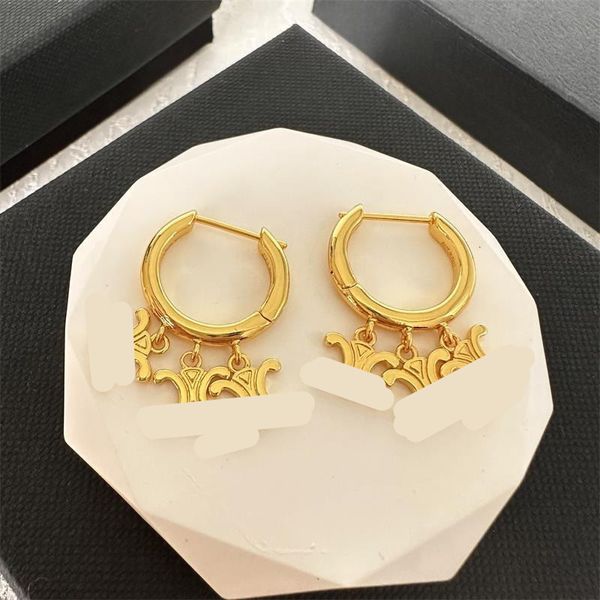 Créateurs de mode à chaud marque de luxe CELI Stud Perl Boucles d'oreilles Femmes pour rond Crystal Water Diamond Golon d'oreilles plaqué Boucles d'oreilles Party Engagement Mariage Cadeau