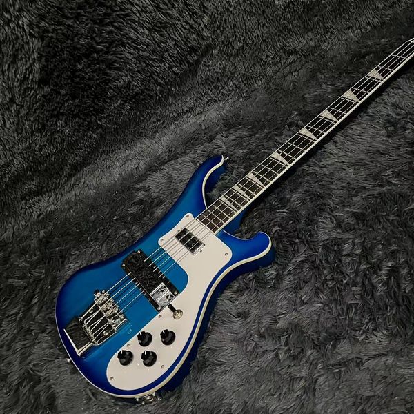 Venta caliente de buena calidad 4003 Backer Bass Guitarra eléctrica, color azul, cuerpo de tilo, Guitarra de 4 cuerdas, envío gratis - Instrumentos musicales