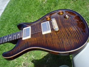 Vente chaude bonne qualité guitare électrique 2008 personnalisé 22 Stock privé brésilien # 1776 Tiger Eye 14K or oiseaux - Instruments de musique