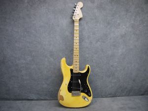 Vente chaude de bonne qualité Guitare électrique vieillie caen stone Custom Shop Deluxe Strato caster Instruments de musique