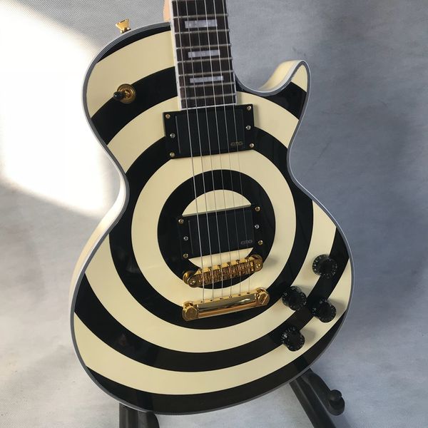 Vente chaude bonne qualité guitare électrique personnalisé ShopZakk Wylde Bullseye-Instruments de musique, livraison gratuite