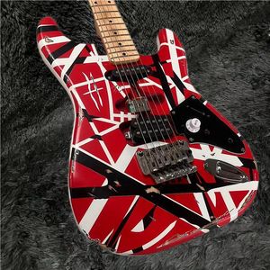 Vente chaude de bonne qualité Inventaire: Eddie Van Halen HOMMAGE Nouveau style vintage Frankenstrat Instruments de musique de haute qualité. Livraison gratuite. Peut être personnalisé