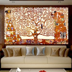 Venta caliente Gustav Klimt Árbol de la vida lienzo pintura pared arte impresiones carteles pintura abstracta clásica sobre lienzo para sala de estar