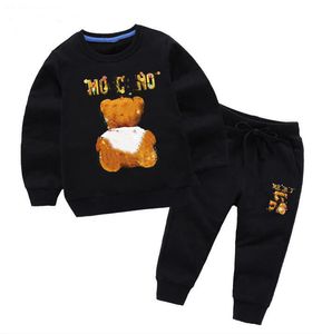 VENDITA CALDA Maglione con cappuccio per bambini Set moda stile classico 2-9 anni nuovo Villo invernale Ragazzi e ragazze Tuta sportiva Neonato Abbigliamento manica corta