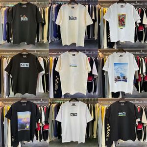Kith Designer Tees T-shirts pour hommes T-shirts d'été imprimés 100% coton T-shirt décontracté pour hommes et femmes Tee de haute qualité Aliclothes
