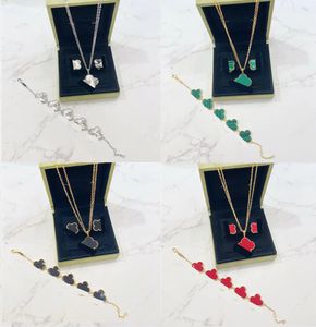 Vendre à chaud du concepteur de luxe Collier Boucles d'oreilles Boucles d'oreilles Bijoux de trèfle Boucles d'oreilles 18 km