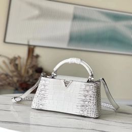 Hot Sell New Woman Shopping Bag Designer merk echte lederen krokodil graan dame alledaagse tassen 303Q