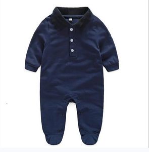 Heet verkoop pasgeboren babykleding lange mouwen ontwerper 100% katoen baby rompertjes baby kleding baby jongens meisjes jumpsuits + hoed romper