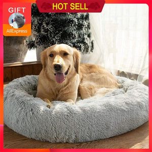 Vente chaude Lit pour chien de compagnie Maison chaude pour petits, moyens et grands chiens Nid Tapis doux Lits pour chat Matelas pour chiots Maison pour chien Grands produits de réchauffement 210224