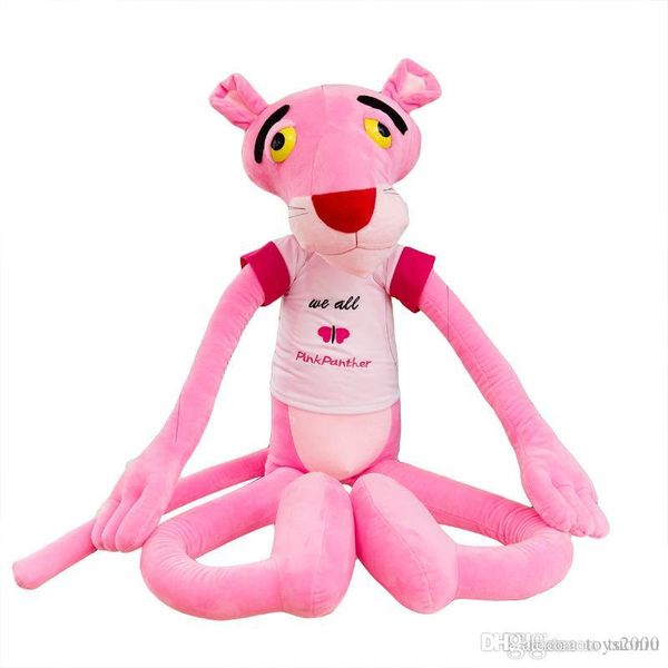 Vente chaude rose léopard jouets en peluche beaux animaux en peluche poupées léopard vilain léopard tigrou enfants filles cadeaux de vacances