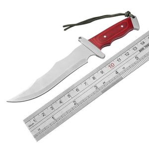 Couteau d'extérieur en acier inoxydable, couteau de poche à manche en bois Durable, offre spéciale