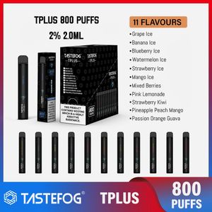 Heet verkoop Tastefog Tplus 800 Rookwolken Wegwerp Vape Mini Vape Pen Tpd / Ukca / CE-certificering