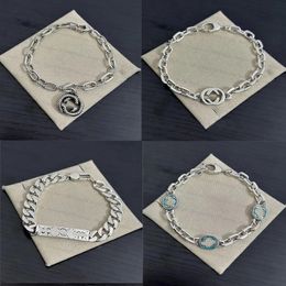 Vente à chaud TopTrendy Designer Gu Charm Bracelets pour femmes hommes de qualité supérieure Men Luxury Jielts classiques 925 Bracelet à la chaîne à chaud en argent Cadeau d'anniversaire avec boîte