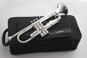 Vente chaude YTR-2335S trompette B plat argent plaqué professionnel Bb TOP trompette Instruments de musique avec étui