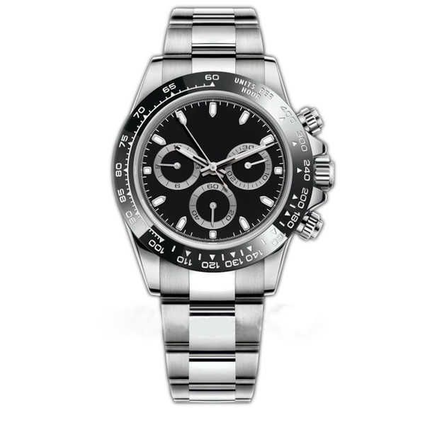Hots Seller Mens Watch 116500LN Designer Montres Montre-Bracelet Automatique Argent Lunette En Céramique 316L Acier Adustable Boucle Pliante Montres