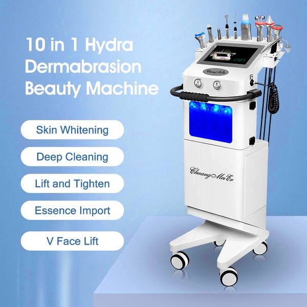 Machine de soins du visage 10 en 1, Aqua Peel Diamond Power, soins hydratants pour la peau, Peeling microcristallin, Machine de beauté pour Salon de beauté, offre spéciale