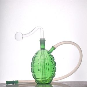 Vente chaude 10mm Femelle Verre Brûleur À Huile Bong Fumer Des Conduites D'eau Narguilé avec Mâle Brûleurs À Huile Tuyau Épais Heady Recelyer Rigs pour Fumer Accessoires 2lot