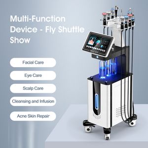 Venta caliente 11 en 1 Máquina hidrofacial Agua Oxígeno RF Ultrasonido Hidrodermoabrasión Máquina facial por chorro de oxígeno