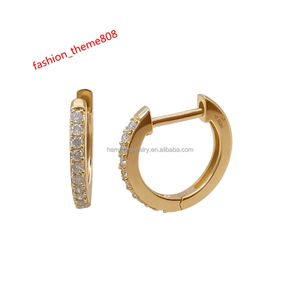 Pendientes de aro de Huggie Huggie Hot Selling Hot 14K