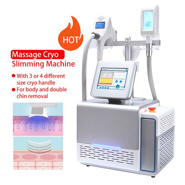 Venta caliente 2 en 1 Cryolipolysis Cryo que adelgaza la máquina Cryolipolisis Machine Butt Vacuum Machine Sistema de cavitación al vacío Escultura corporal Rodillo de masaje