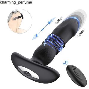 Heet verkopen 2 in 1 stuwkracht dildo vibrator anale seks speelgoed mannelijke prostaat massager vrouw buttplug vibrator met afstandsbediening