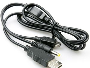 Hot selling 2 in 1 USB Charger Charging Data Transfer Cable For PSP 2000 3000 to PC