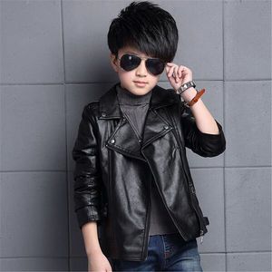 Hot Selling 2020 nieuwe jongens PU lederen jassen 3-13 jaar oud lederen jas meisjes jas mode cool motorfiets kleding unisex kinderen jas